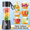 Portable USB Rechargeable Juicer Blender – 6-Blade Mini Personal Blender, 380ml Fruit Smoothie Maker
