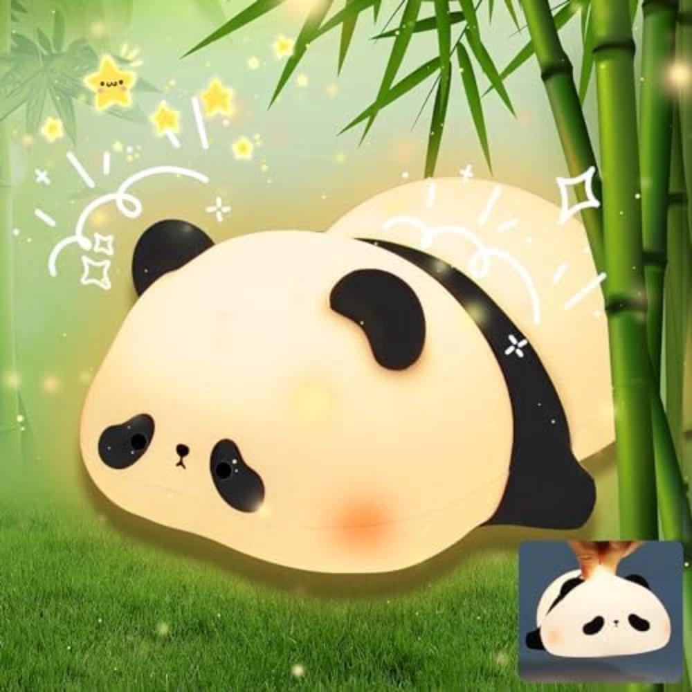 Panda Silicone Night Light – Cute LED Night Lamp with 3 Brightness Levels & Touch Control