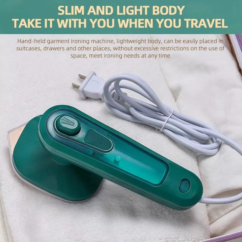 2-in-1 Portable Steam Iron & Garment Steamer – Handheld Clothes Steamer & Wrinkle Remover