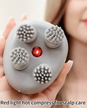 Electric Scalp Massager – Rechargeable Head Massager for Hair & Scalp Care, Stress Relief & Relaxation