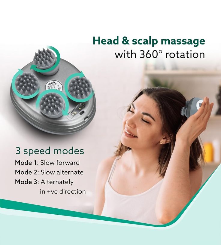 Electric Scalp Massager – Rechargeable Head Massager for Hair & Scalp Care, Stress Relief & Relaxation